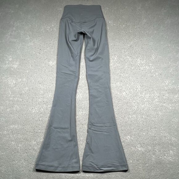Lululemon Mini-Flared Pant Womens 0 Blue Gray Align High-Rise Ribbed Inseam 31” - Picture 9 of 12